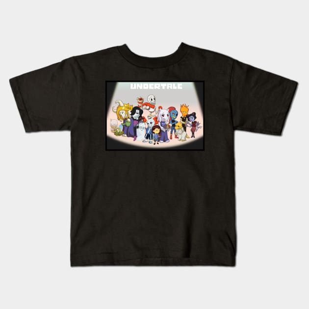 Undertale Group Shot Kids T-Shirt by JuditangeloZK